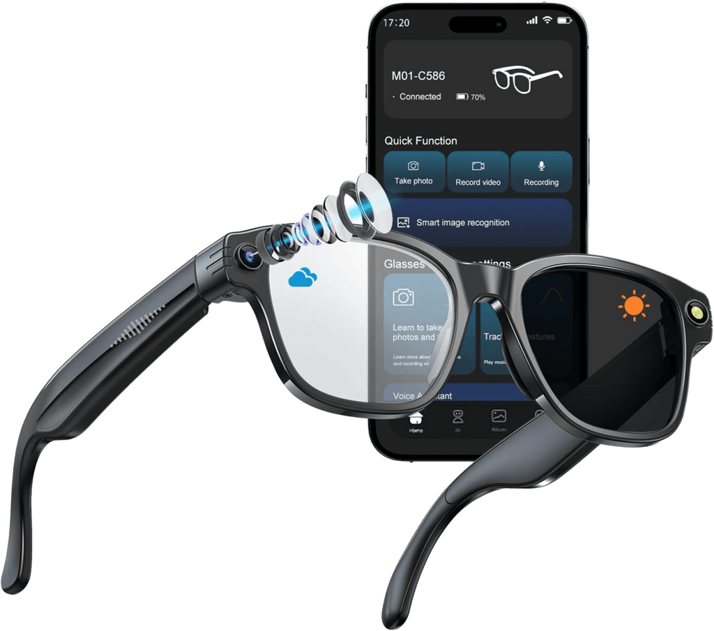 Lunettes intelligentes IA – Aura Vision OptiMind Gen2